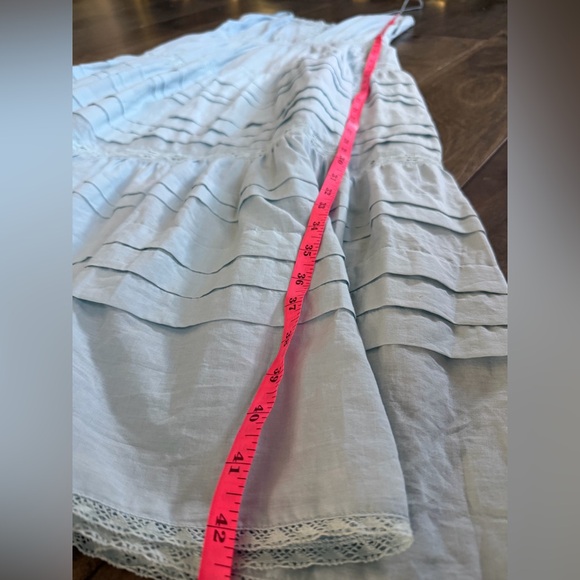 Aritzia blue midi dress sz Medium like new - Picture 8 of 10